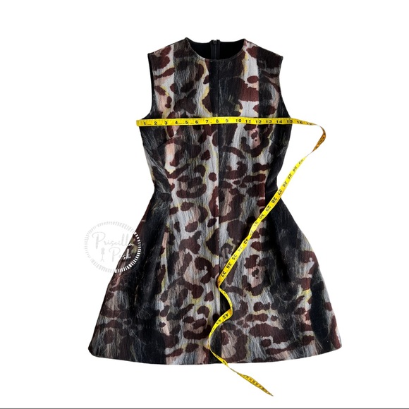 CHRISTIAN DIOR Animal Print Mini Dress A Line Fit and Flare Leopard Cheetah 2 - Picture 12 of 16